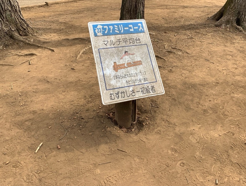 A trail sign for the 