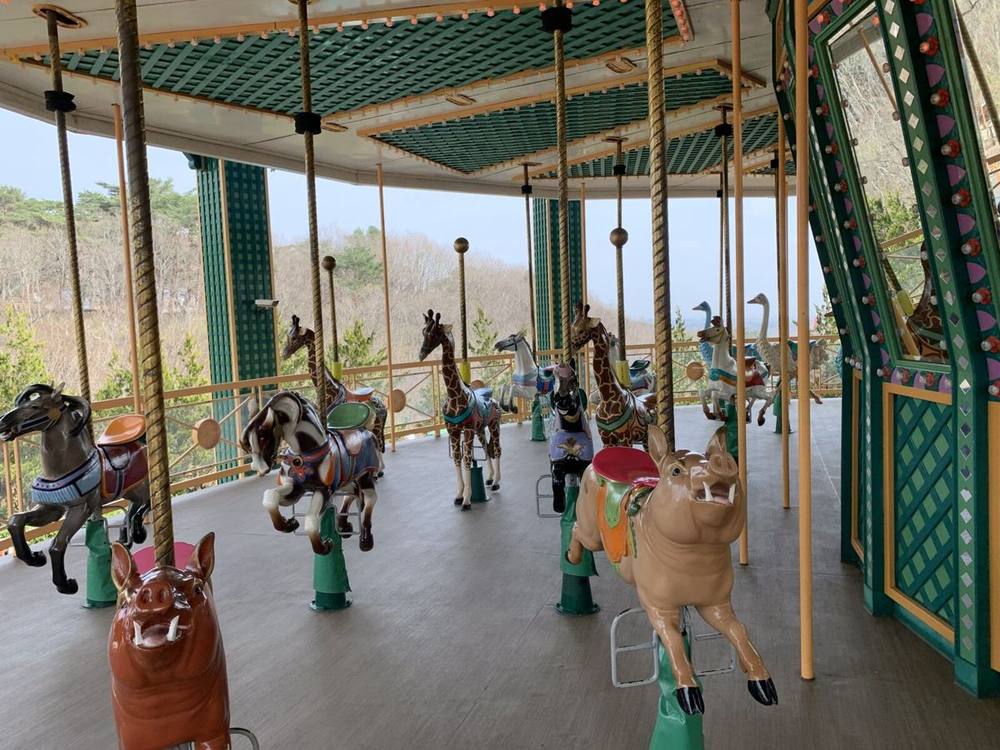 The two-story carousel at Nasu Highland Park